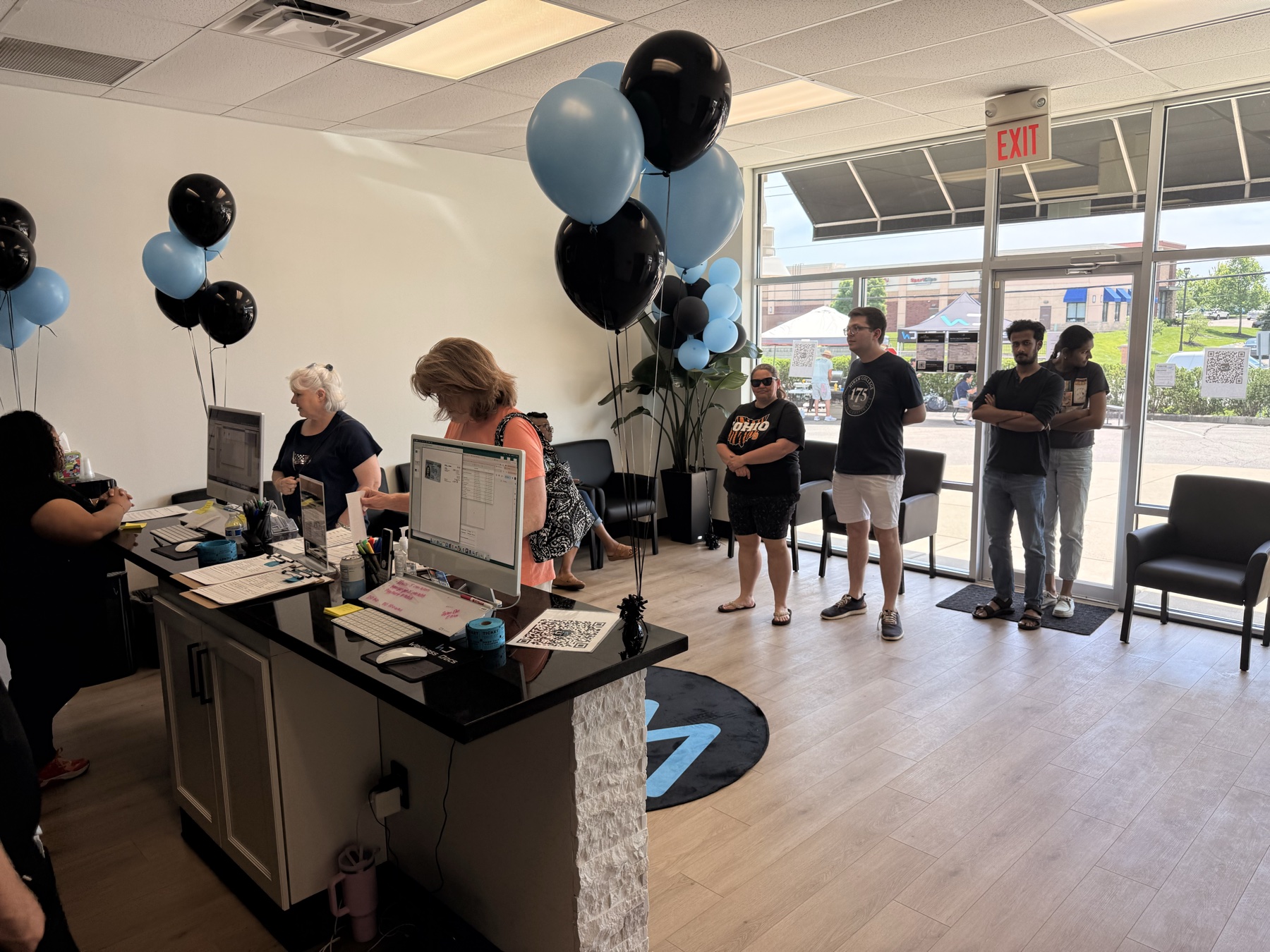 Guests gathered and hanging out at a Wellness Docs event