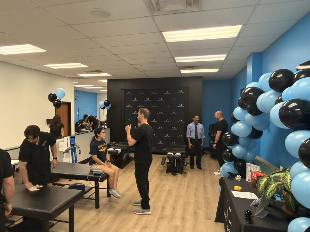 Guests gathered and hanging out at a Wellness Docs event